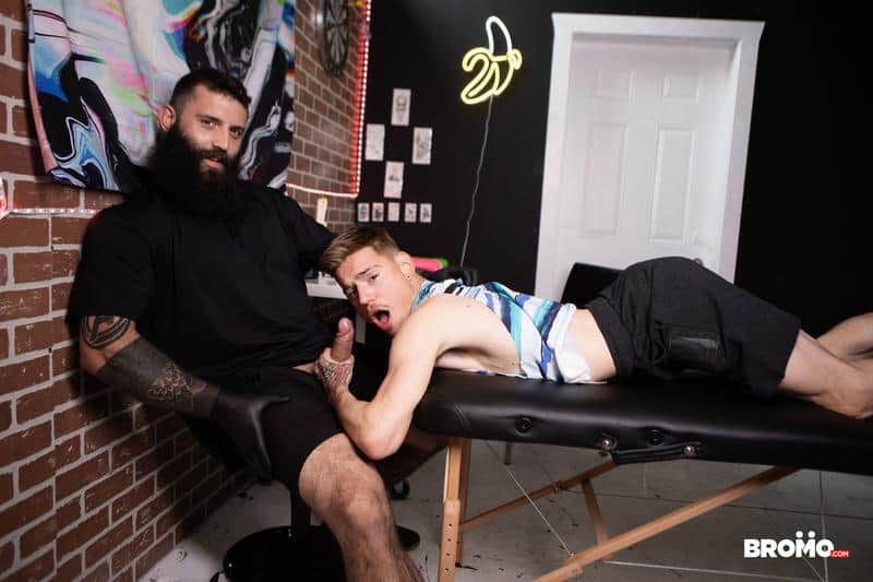Tattooed hunk Markus Kage huge dick pounds young dude Lev Ivankov hot bubble butt 0 gay porn pics - Tattooed hunk Markus Kage’s huge dick pounds young dude Lev Ivankov’s hot bubble butt